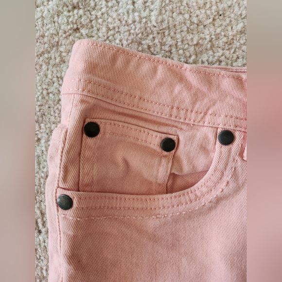 Pink Jean Shorts w/ Pockets - Picture 3 of 9